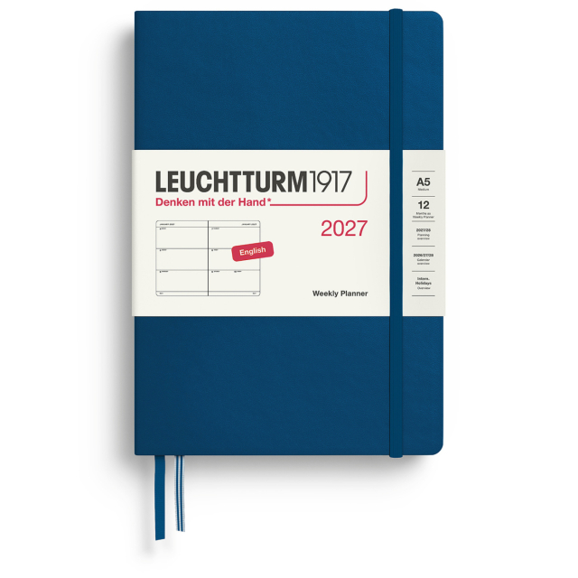 Calendrier Weekly Planner 2027 A5 Indigo