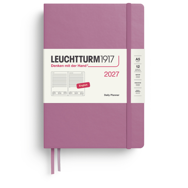 Calendrier Daily Planner 2027 A5 Dusty Rose