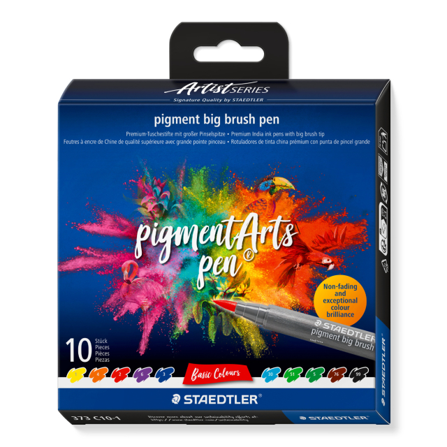 Pigment Arts Big Brush Pen ensemble de 10 Basic