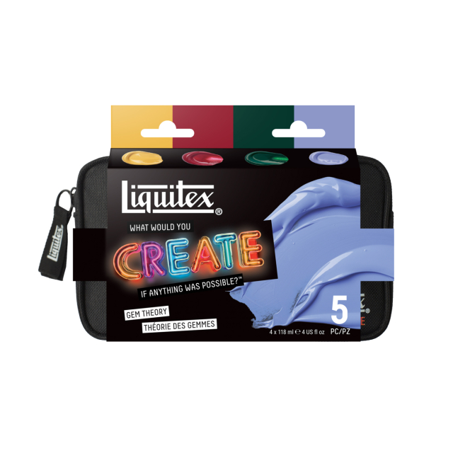 Peinture acrylique Basics Gem Theory Set 4 x 118 ml