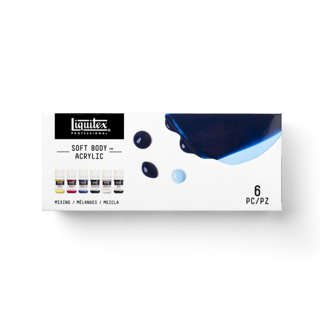 Peinture acrylique Soft Body Mixing Set 6x22 ml