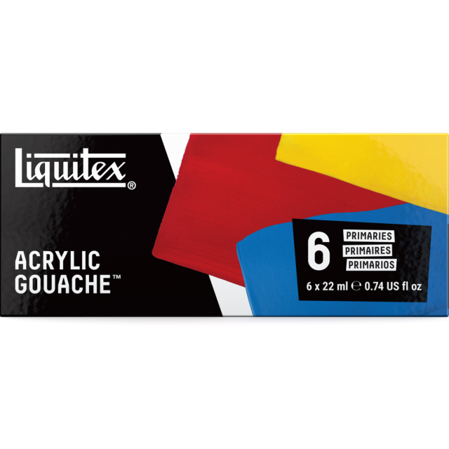 Gouache couleur Primaries Set 6x22 ml