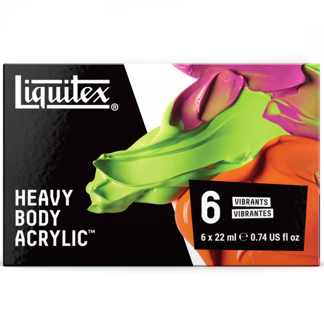 Peinture acrylique Heavy Body Vibrant Set 6x22 ml