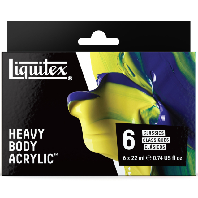 Peinture acrylique Heavy Body Colour Set 6x22 ml