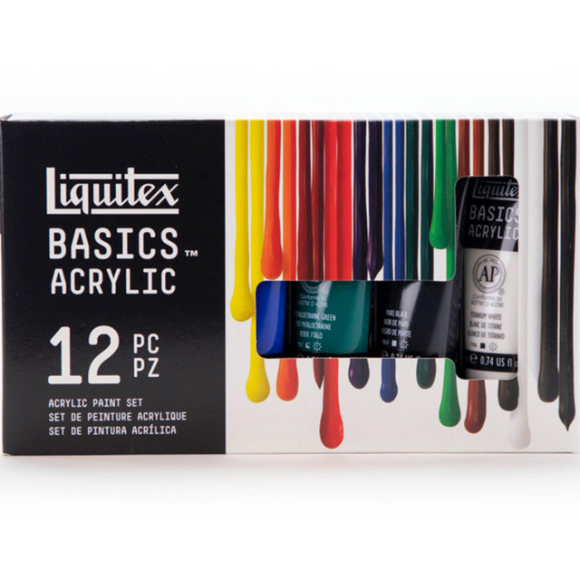 Peinture acrylique Basics Set 12x22 ml