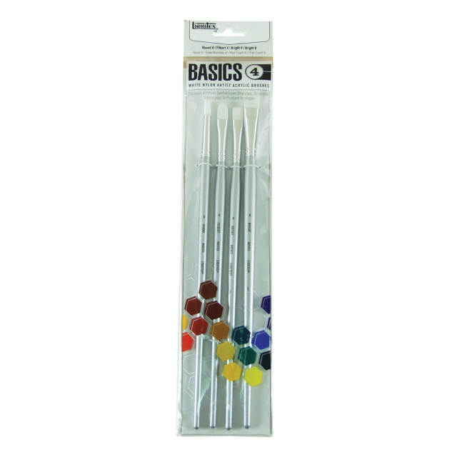 Pinceaux synthétiques Acrylique Long Handle Lot de 5