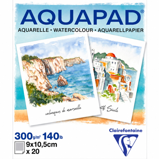 Aquapad bloc aquarelle 9x10,5 cm