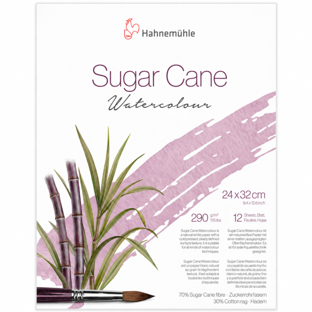 Bloc Aquarelle Sugar Cane 290g 24x32 cm