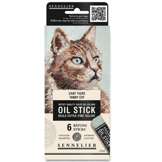 Oil Stick Mini 6 couleurs Tabby cat