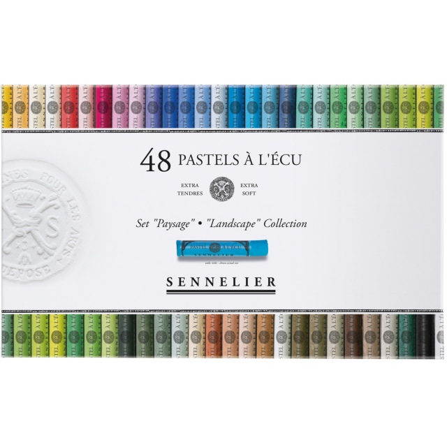 Pastels tendres à l'écu Paysage 48 couleurs