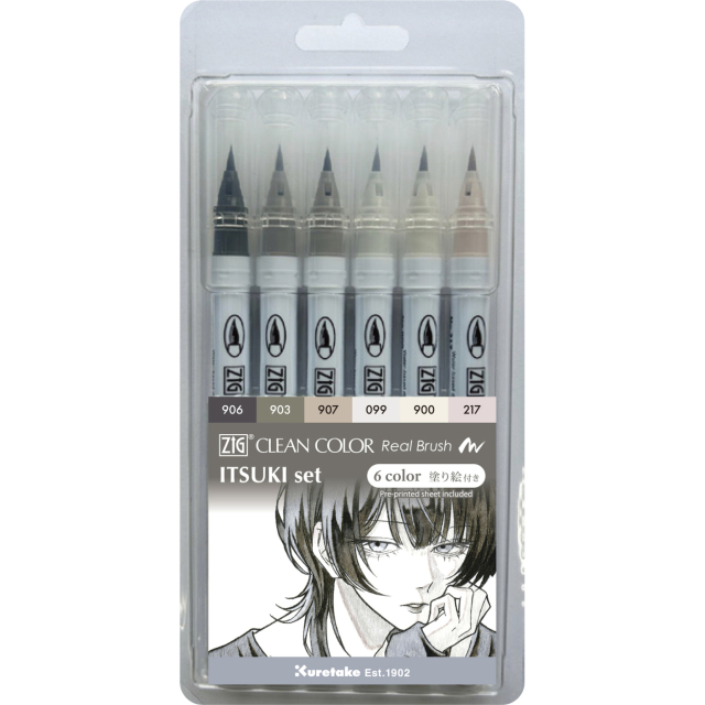 Clean Color Real Brush set lot de 6 Itsuki colors