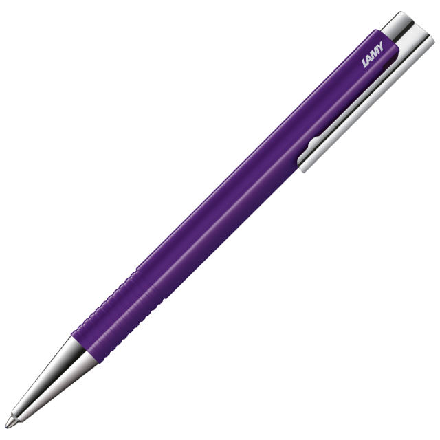 Logo M+ Aubergine Stylo à bille