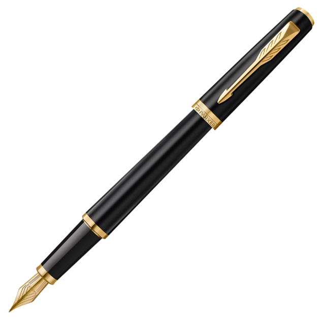 Meridian Matte Black/Chrome Stylo-plume