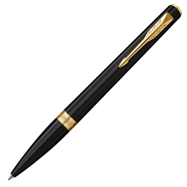 Meridian Matte Black/Gold Stylo à bille