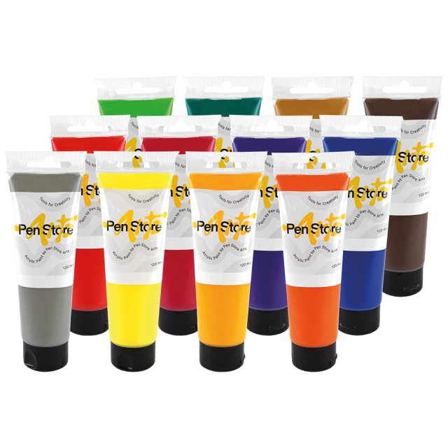 Peinture acrylique 120 ml 12 pièces