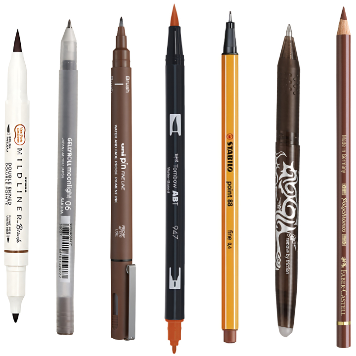 Sample kit Marron dans le groupe Selected / Sample kits chez Pen Store (sample05_set)