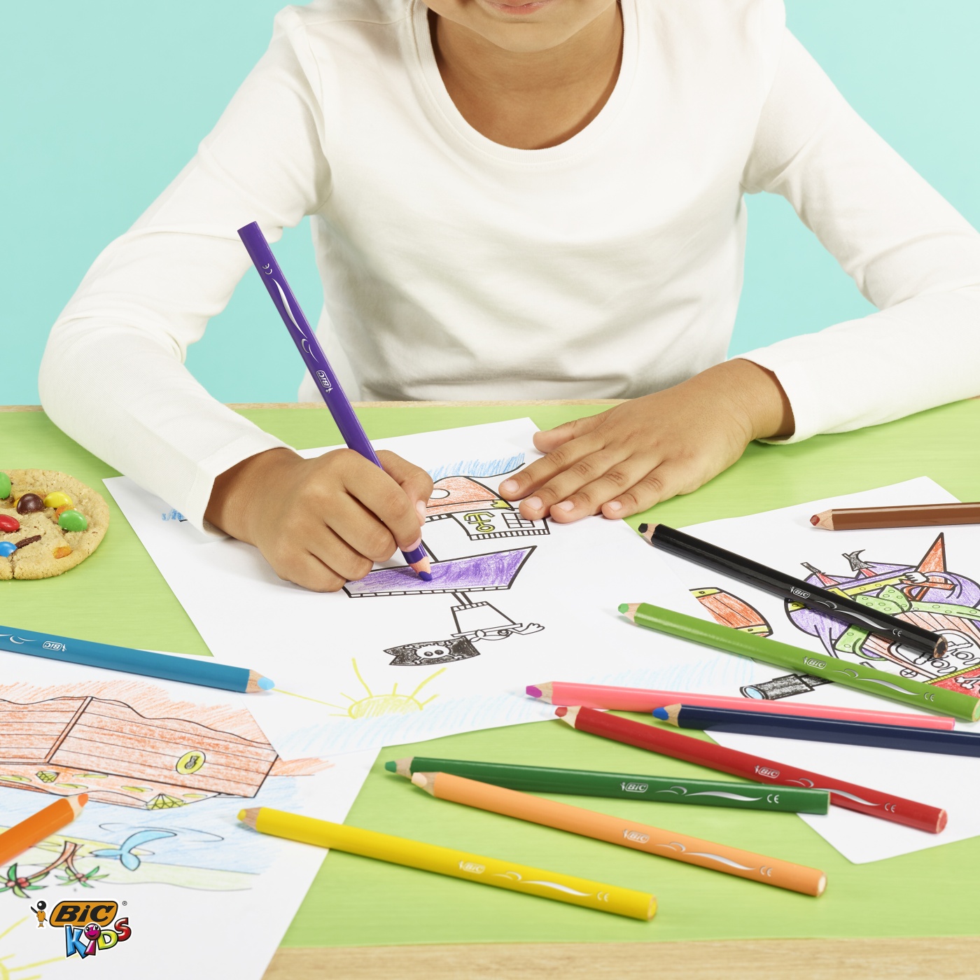 Crayons de couleur Kids Jumbo (+2 ans) Lot de 12 dans le groupe Kids / Crayons pours les enfants / 0-2 ans + chez Pen Store (100246)