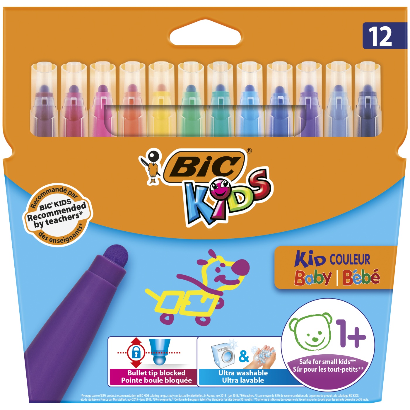 Feutres Kids Baby (+1 an) Lot de 12 dans le groupe Kids / Crayons pours les enfants / Feutres pour les enfants chez Pen Store (100247)