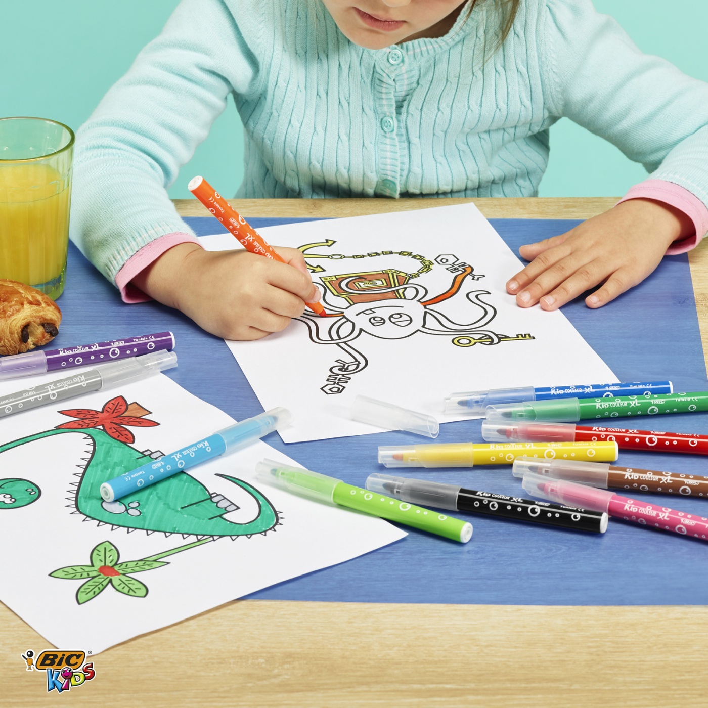 Feutres XL Kids (+3 ans) Lot de 12 dans le groupe Kids / Crayons pours les enfants / Feutres pour les enfants chez Pen Store (100248)