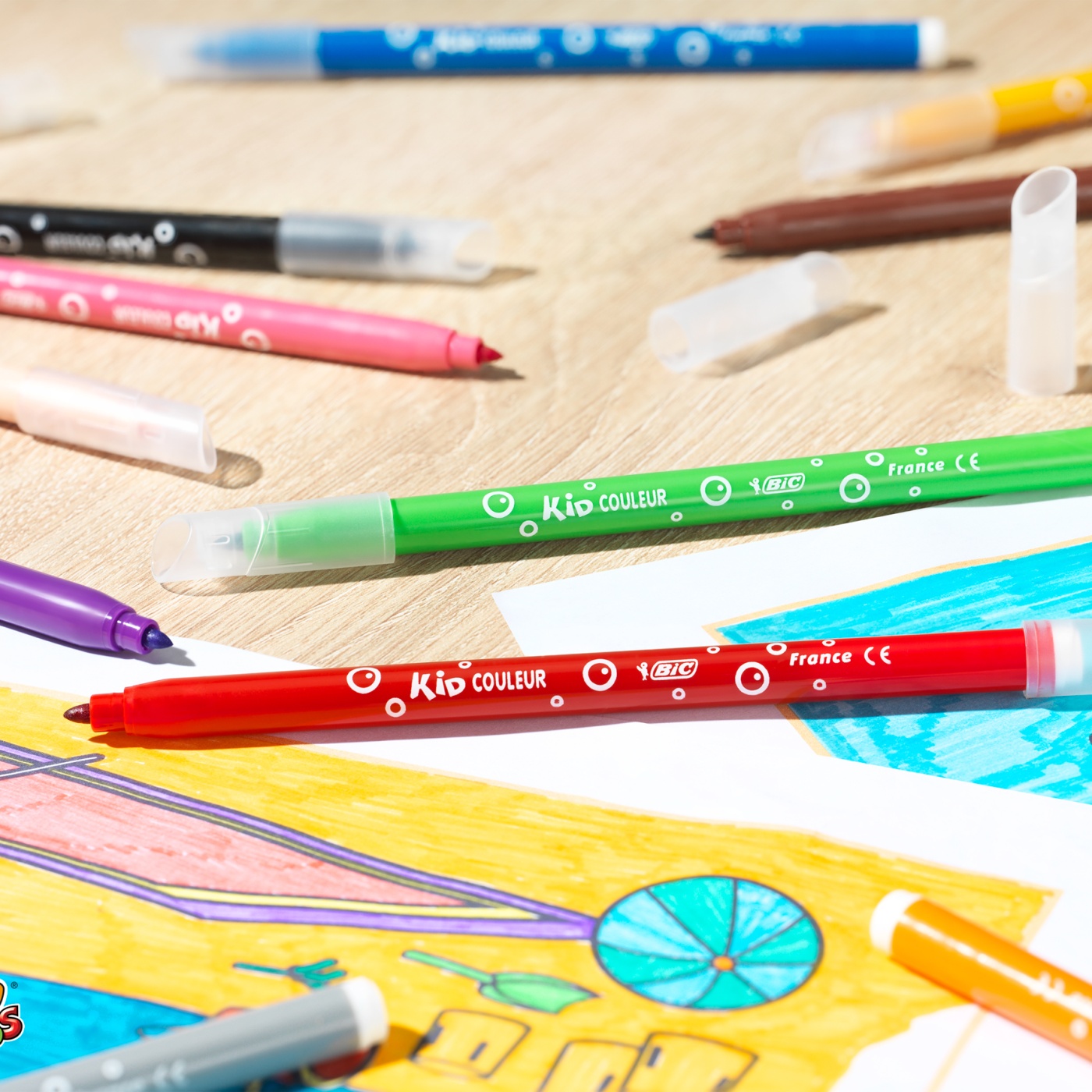 Feutres de coloriage Kids Couleur (+5 ans) Lot de 36 dans le groupe Kids / Crayons pours les enfants / 5 ans + chez Pen Store (100254)
