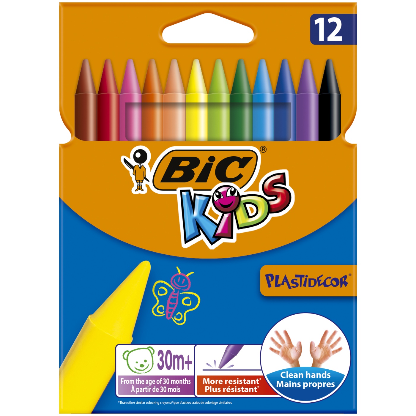 Craies de coloriage Kids Plastidecor (+3 ans) Lot de 12 dans le groupe Kids / Crayons pours les enfants / Craies pour les enfants chez Pen Store (100258)