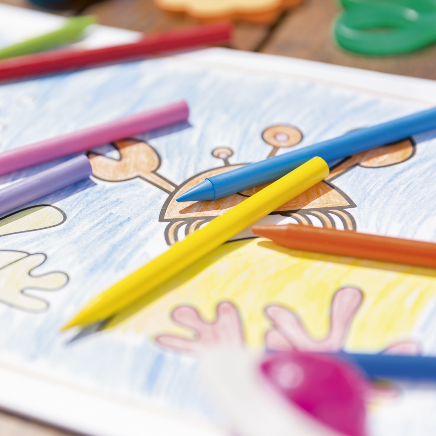 Craies de coloriage Kids Plastidecor (+3 ans) Lot de 12 dans le groupe Kids / Crayons pours les enfants / 3 ans + chez Voorcrea (100258)