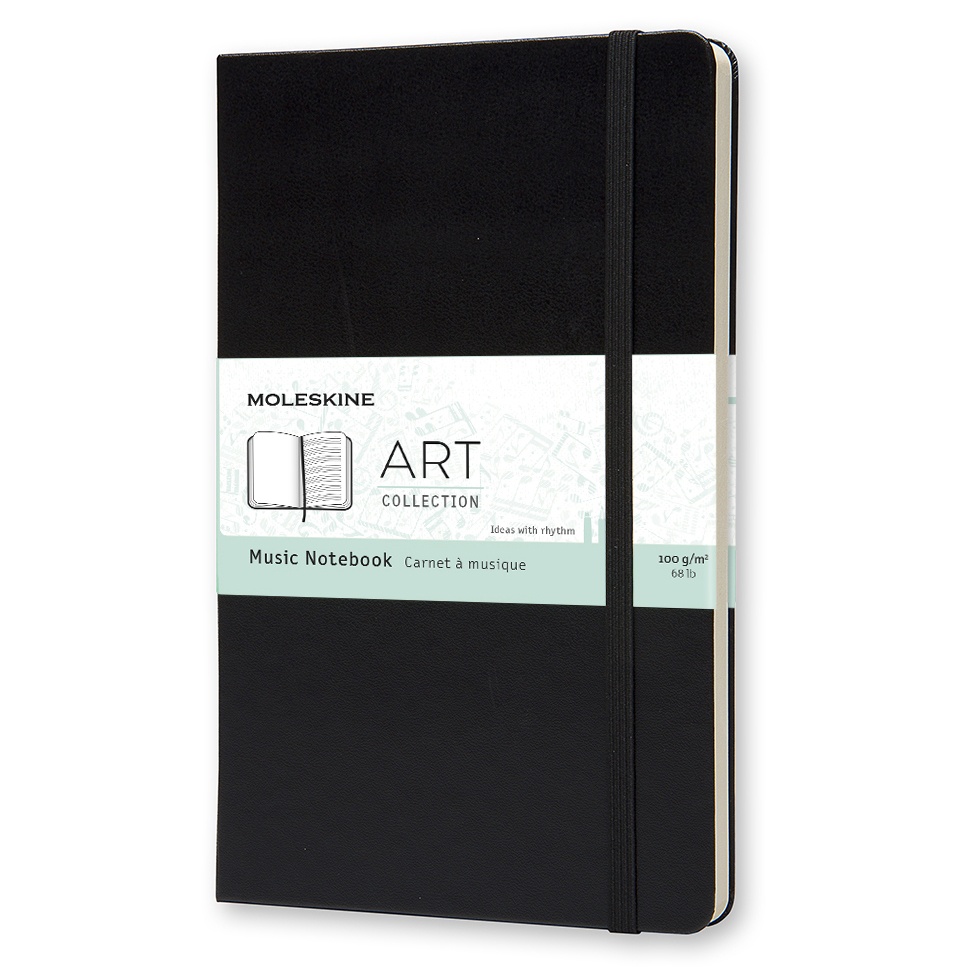 Art Music Notebook Large Black dans le groupe Papiers & Blocs / Écrire et consigner / Carnets chez Pen Store (100376)