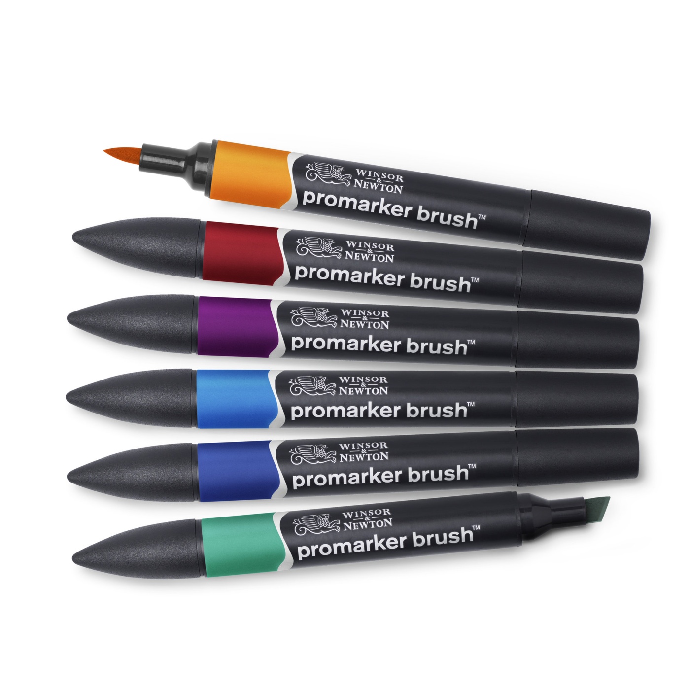 ProMarker Brush ensemble de 6 Rich Tones dans le groupe Stylos / Crayons d'artistes / Feutres pinceaux chez Pen Store (100554)