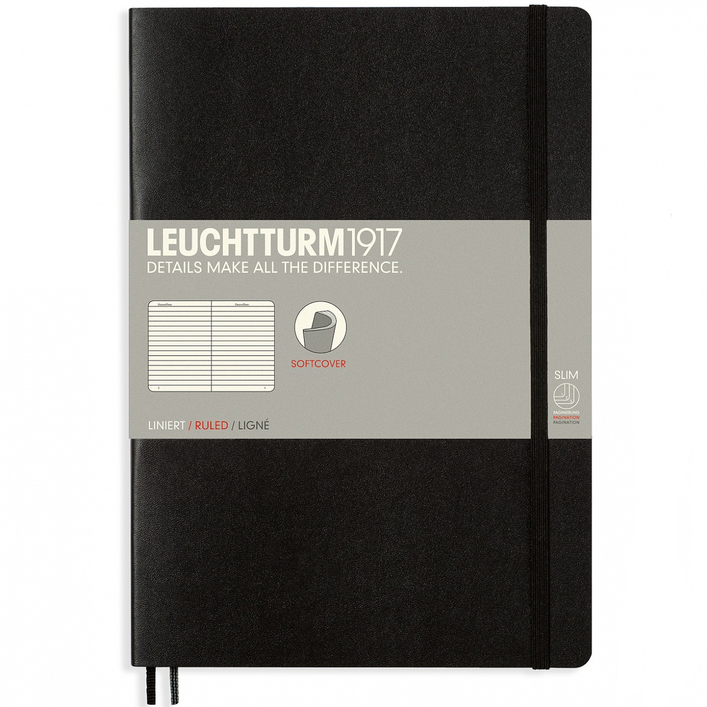 Notebook B5 Softcover Ligné dans le groupe Papiers & Blocs / Écrire et consigner / Carnets chez Pen Store (100693_r)