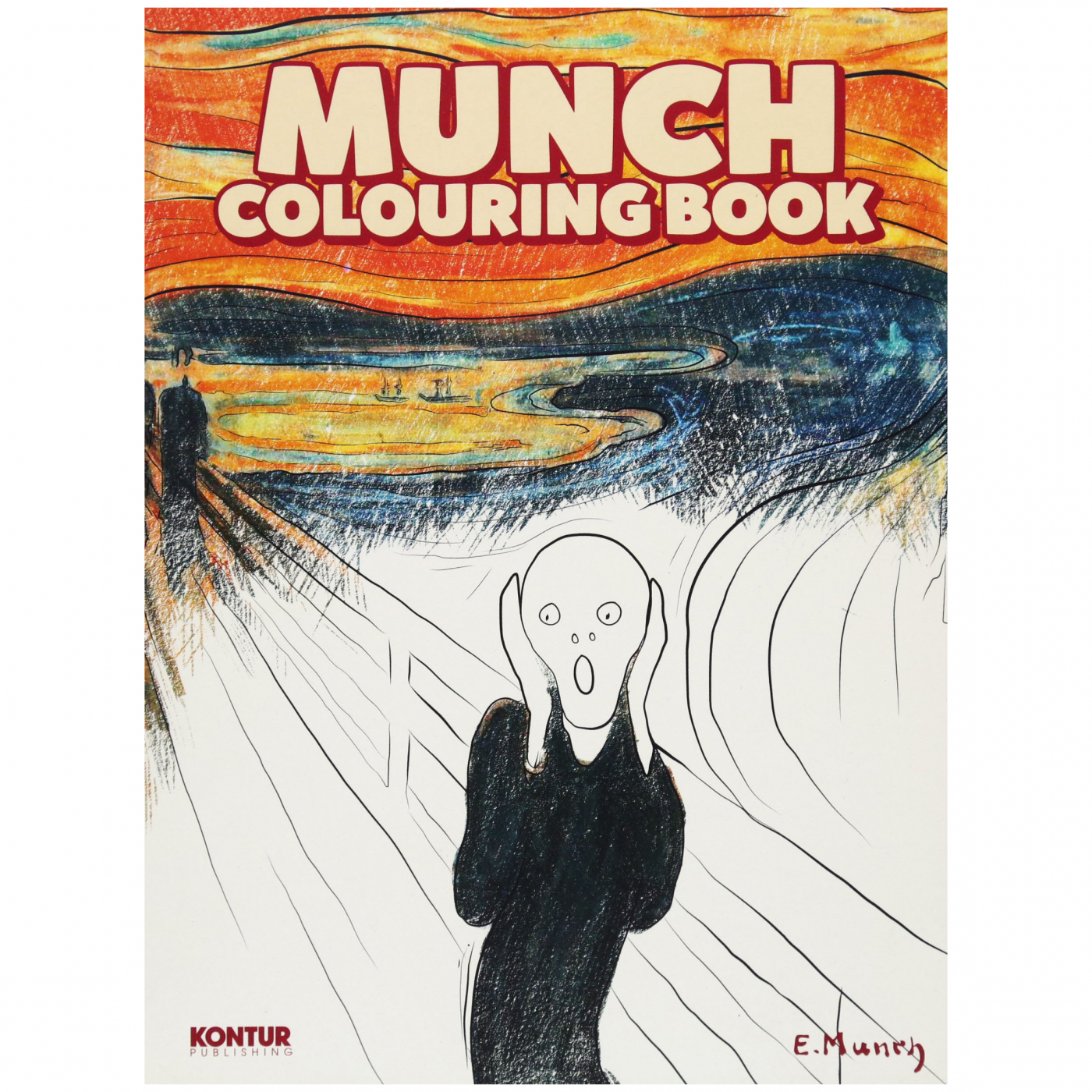 Munch Colouring Book dans le groupe Loisirs créatifs / Livres / Album de coloriage pour les adultes chez Voorcrea (101374)