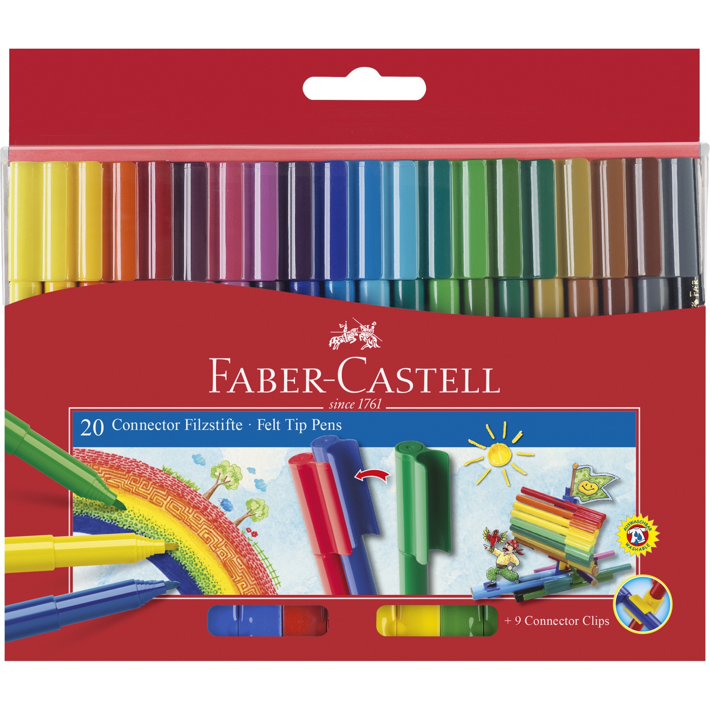 Feutres Connector Lot de 20 (3 ans et +) dans le groupe Kids / Crayons pours les enfants / 3 ans + chez Pen Store (101402)