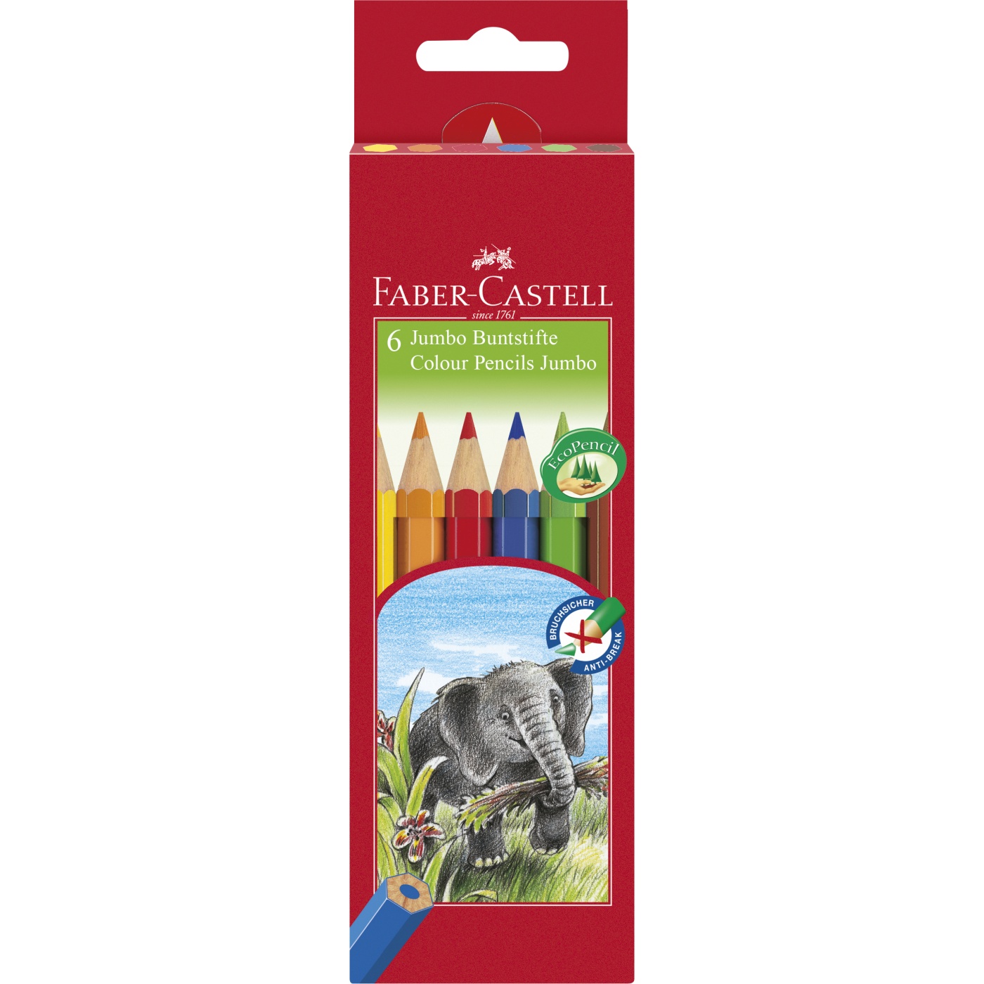 Crayons de couleur Jumbo Lot de 6 (3 ans et +) dans le groupe Kids / Crayons pours les enfants / 3 ans + chez Pen Store (101407)