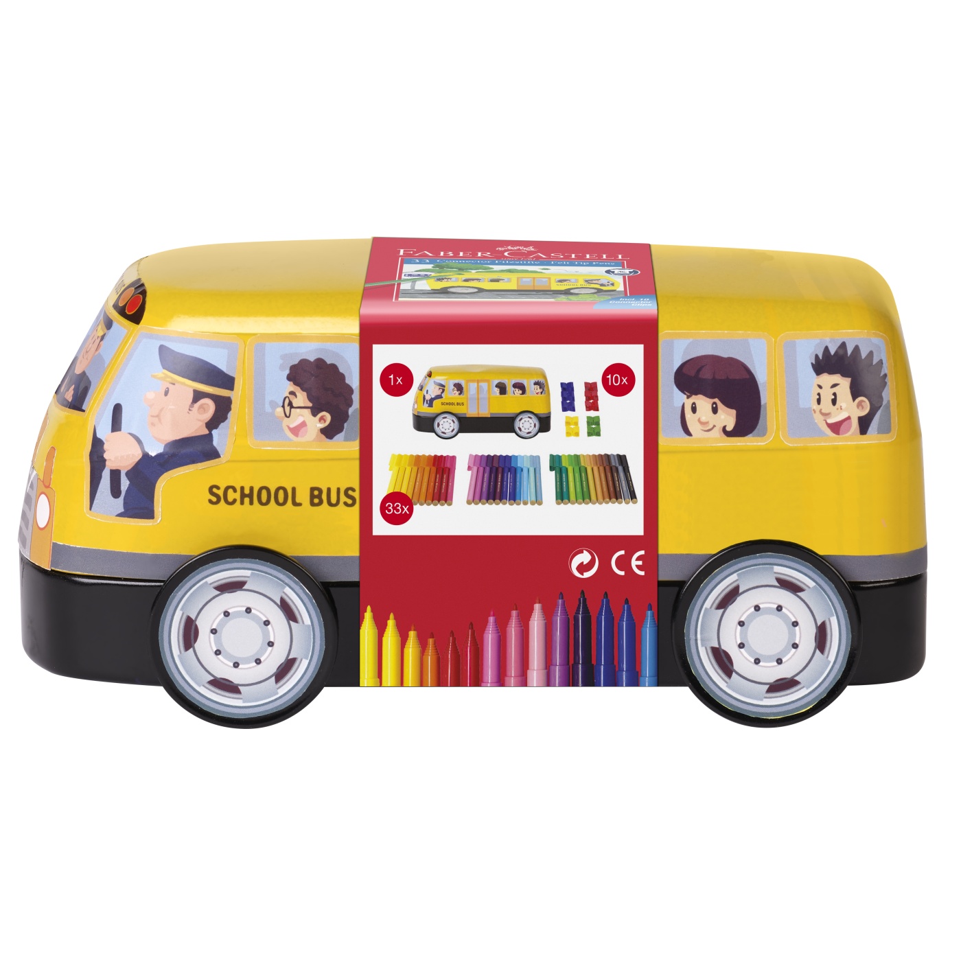 Feutres Connector Lot de 33 Bus scolaire (3 ans et +) dans le groupe Kids / Crayons pours les enfants / 3 ans + chez Pen Store (101420)