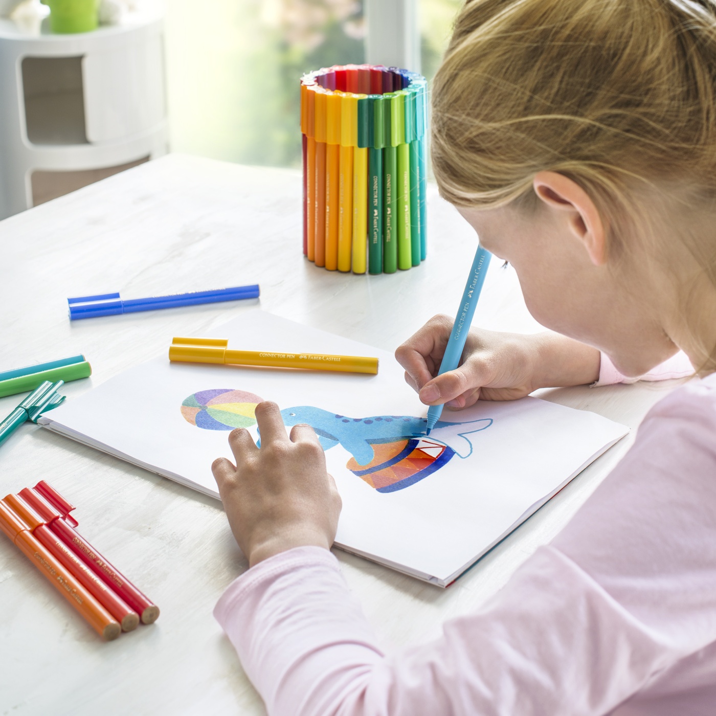 Feutres de coloriage Connector lot de 80 (3 ans+) dans le groupe Kids / Crayons pours les enfants / 3 ans + chez Pen Store (101421)