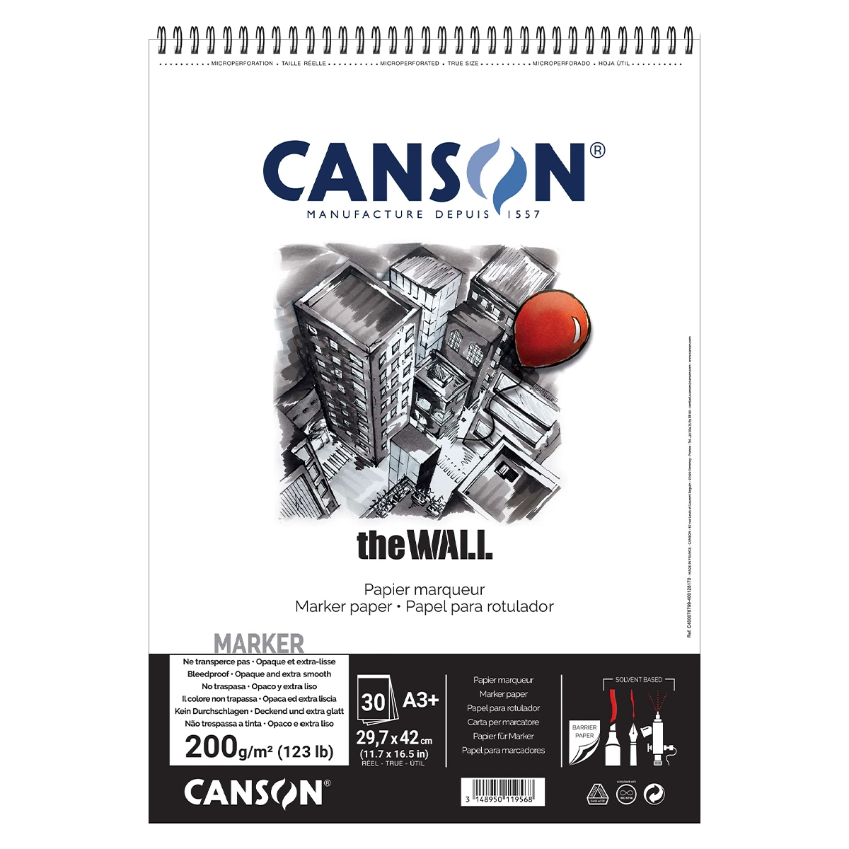 Canson Bloc Marker The Wall A3+