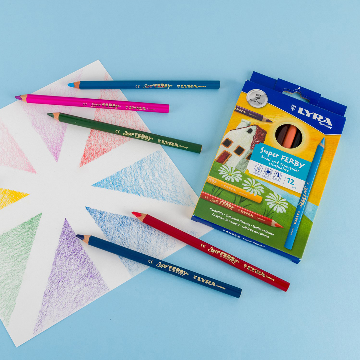 Super Ferby (+3 ans) Lot de 12 dans le groupe Kids / Crayons pours les enfants / 3 ans + chez Pen Store (101579)