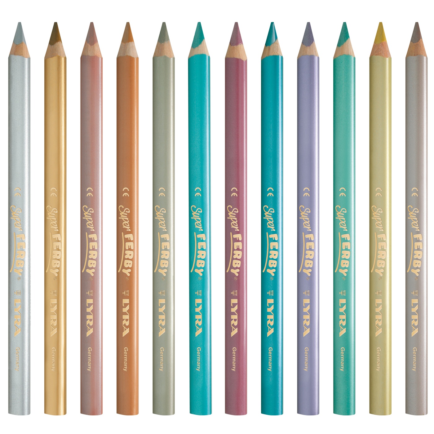 Super Ferby Metallic (+3 ans) Lot de 12 dans le groupe Kids / Crayons pours les enfants / Crayons de couleurs pour les enfants chez Pen Store (101580)