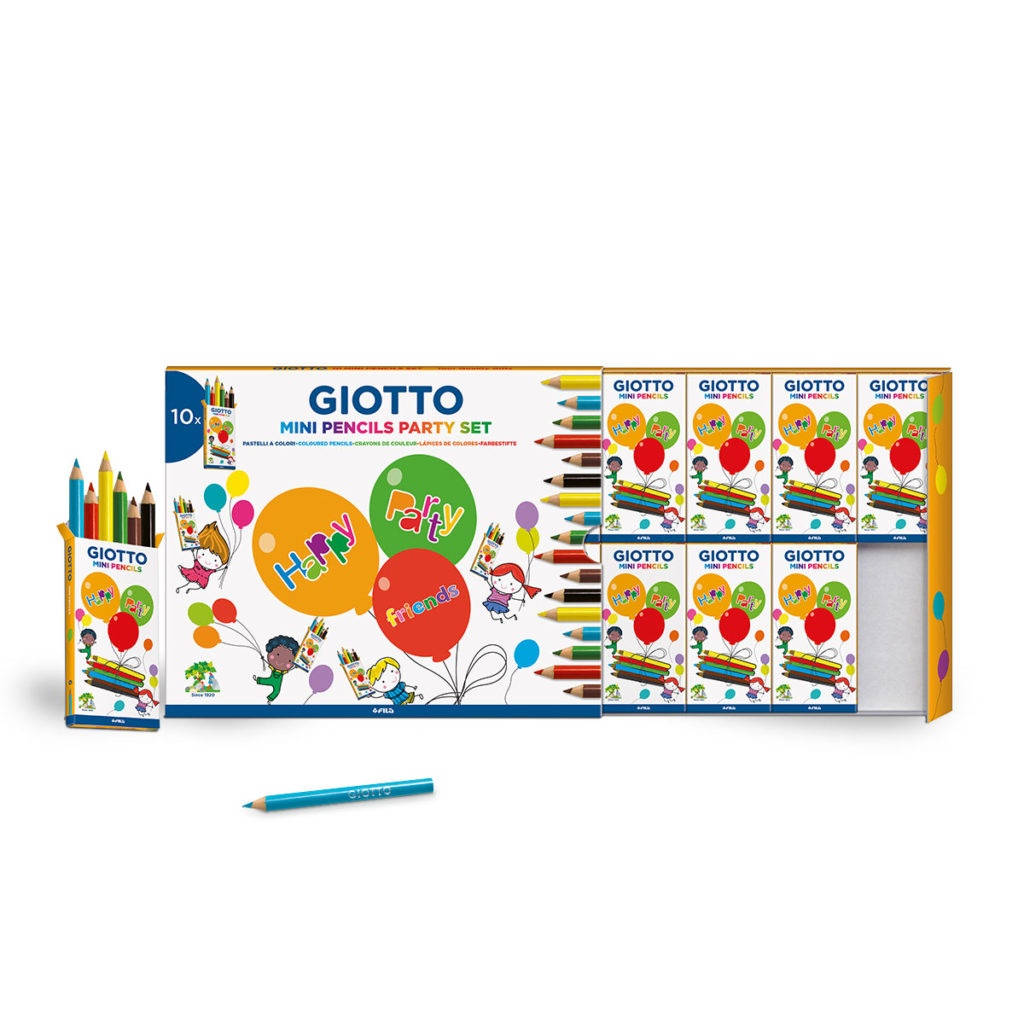 Lot festif Mini-crayons de couleur x 10 (+3 ans) dans le groupe Kids / Livres pour enfants / Fêtes d'enfants chez Pen Store (101589)
