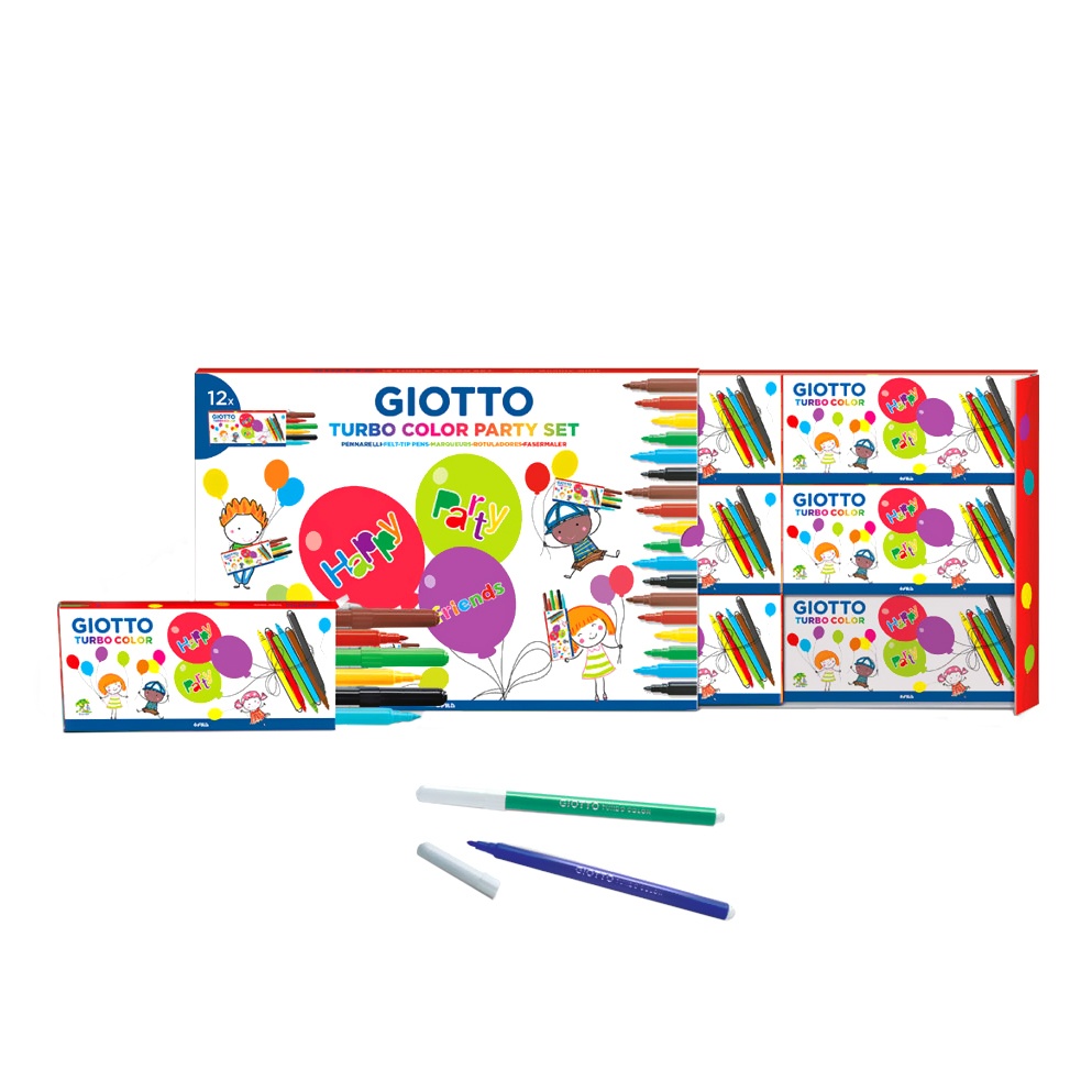 Lot festif Turbo Color Feutres x 12 (+3 ans) dans le groupe Kids / Livres pour enfants / Fêtes d'enfants chez Pen Store (101591)