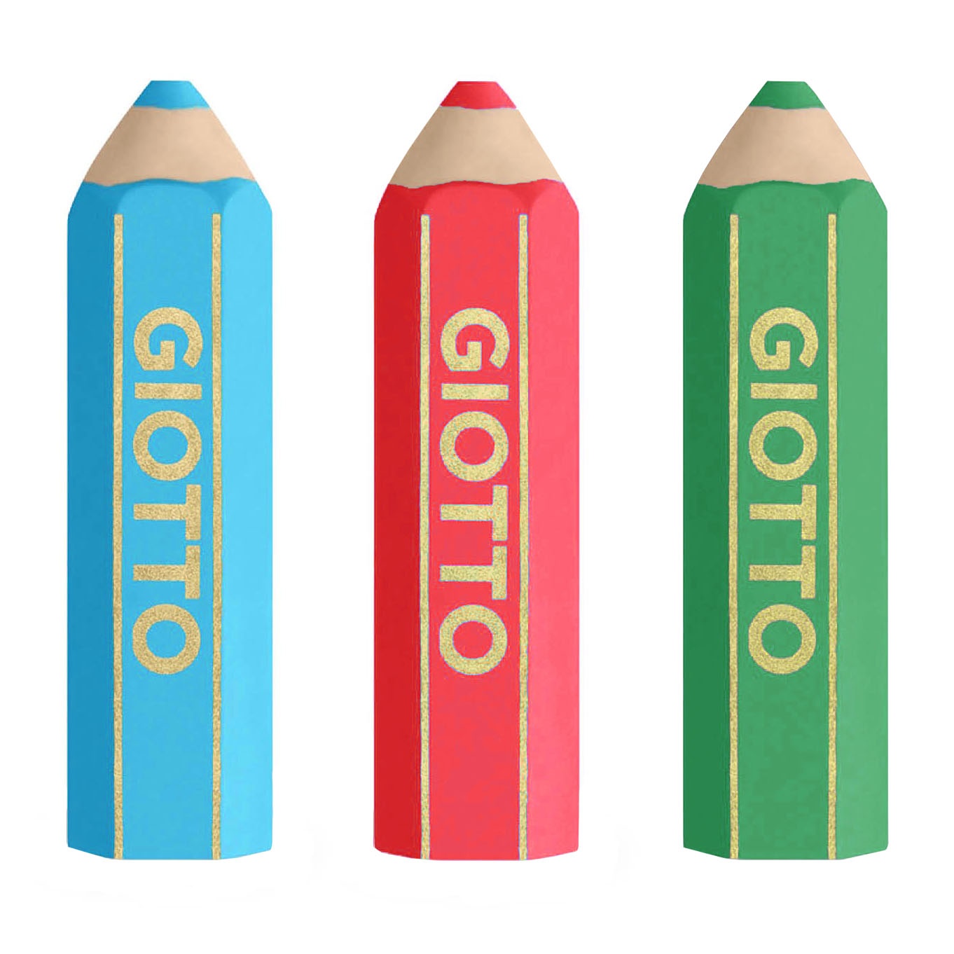 Gommes Happy Gomma Lot de 3 dans le groupe Stylos / Accessoires Crayons / Les gommes chez Pen Store (101593)