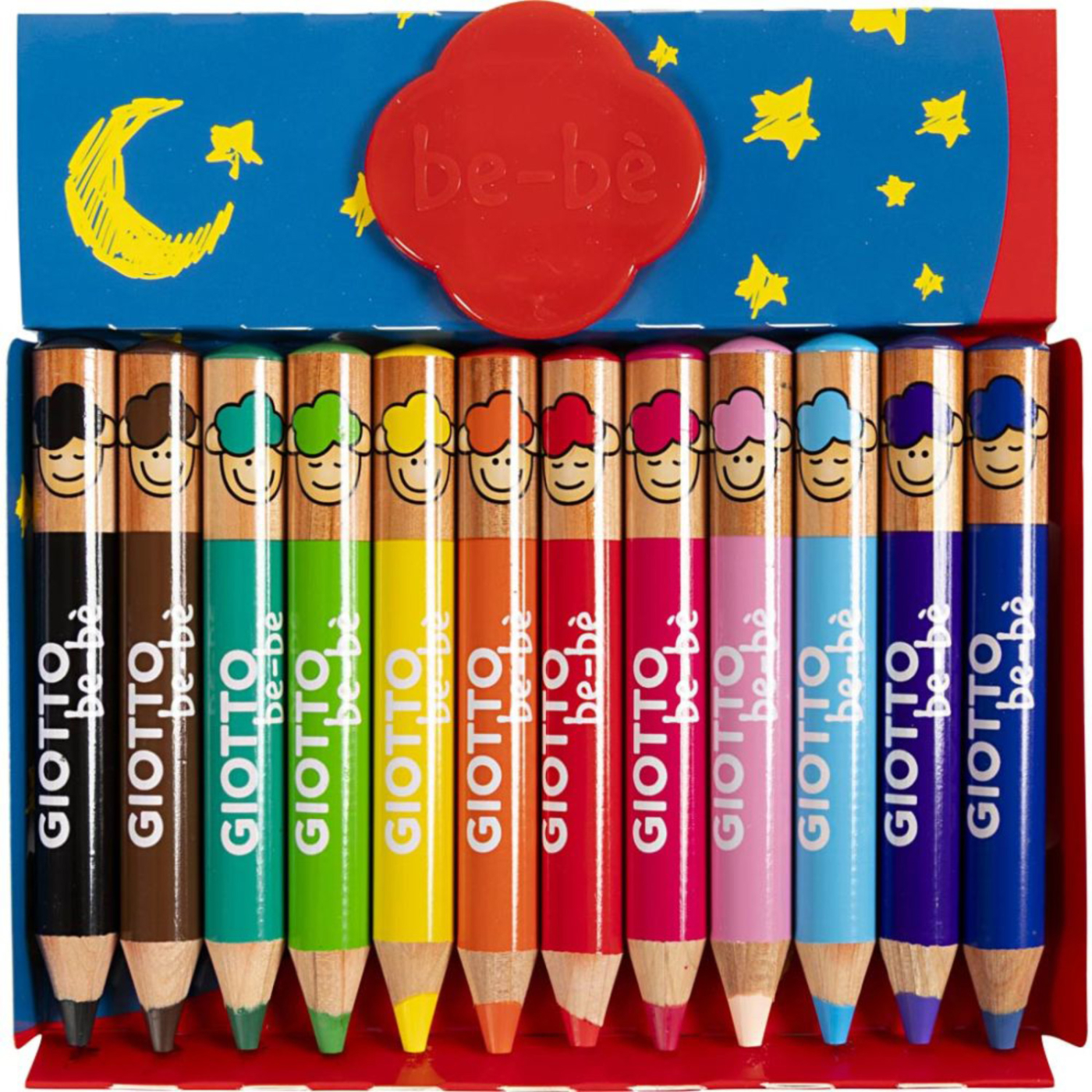 Crayons de couleurs Be-bè (+2 ans) Lot de 12