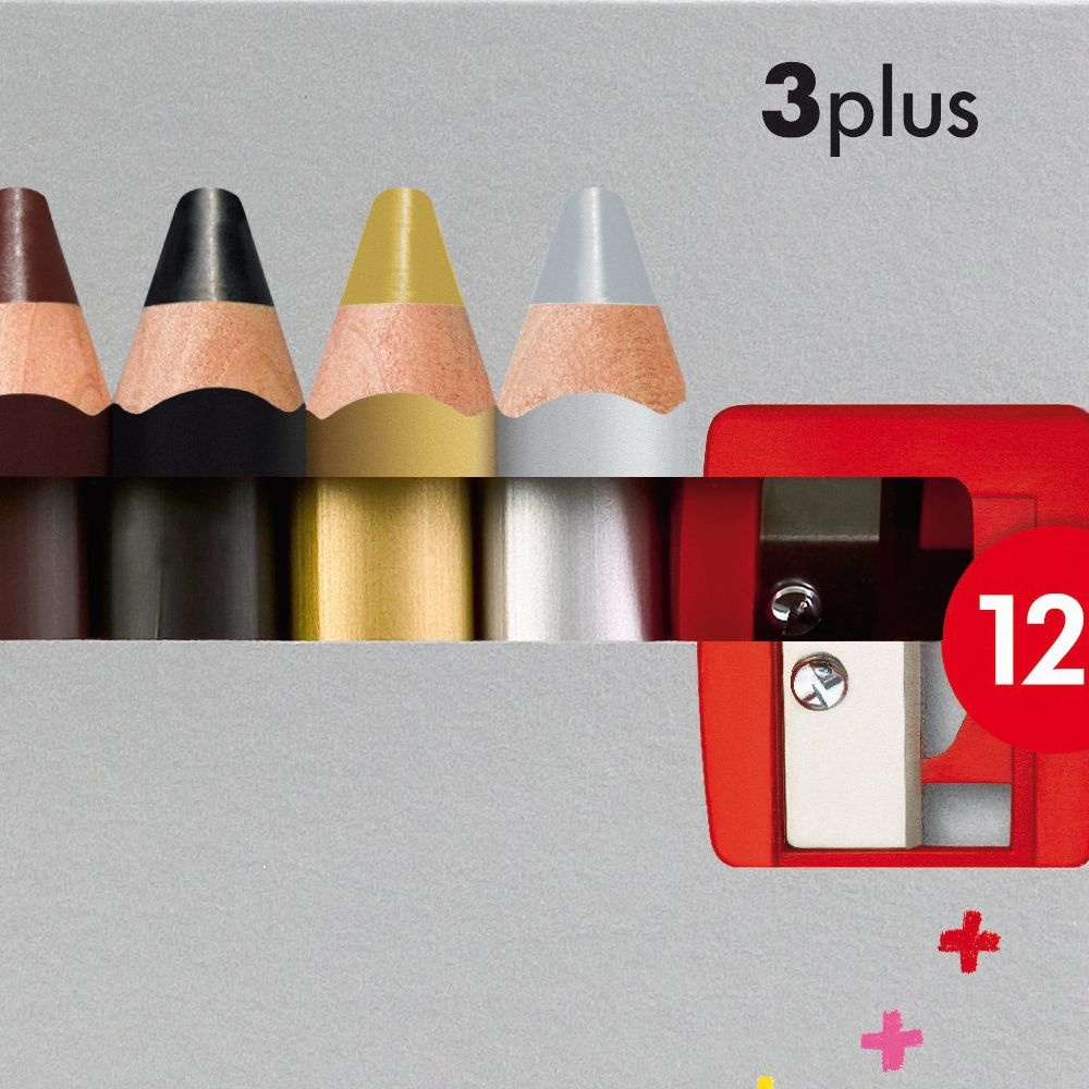 Crayons de couleur 3plus (+3 ans) Lot de 12 dans le groupe Kids / Crayons pours les enfants / 3 ans + chez Pen Store (101782)