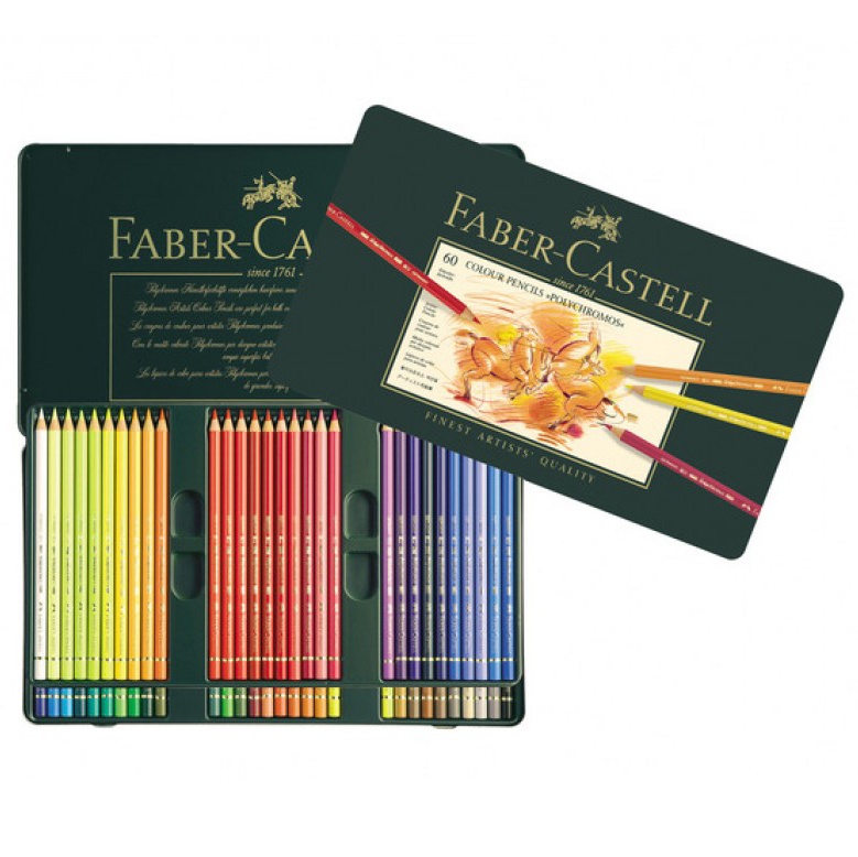 Crayon de couleur - Faber-Castell - n°268 vert doré - Polychromos