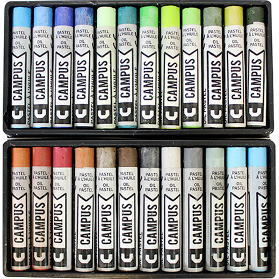 Campus Pastels à l'huile ensemble de 48