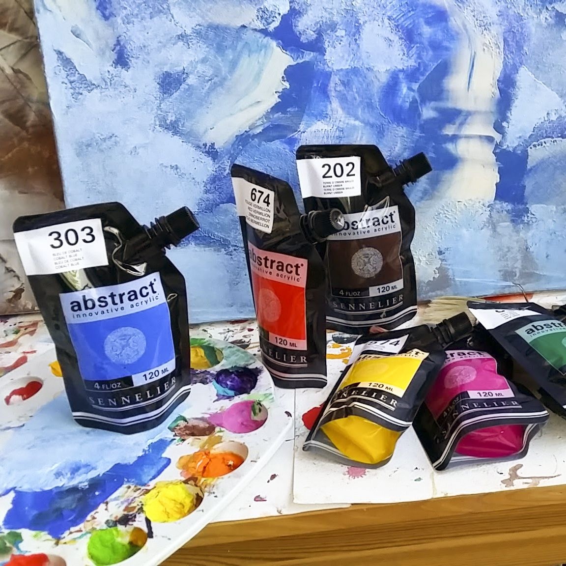 Abstract Peinture acrylique 120 ml dans le groupe Matériels d'artistes / Couleurs / Peinture acrylique chez Pen Store (107910_r)