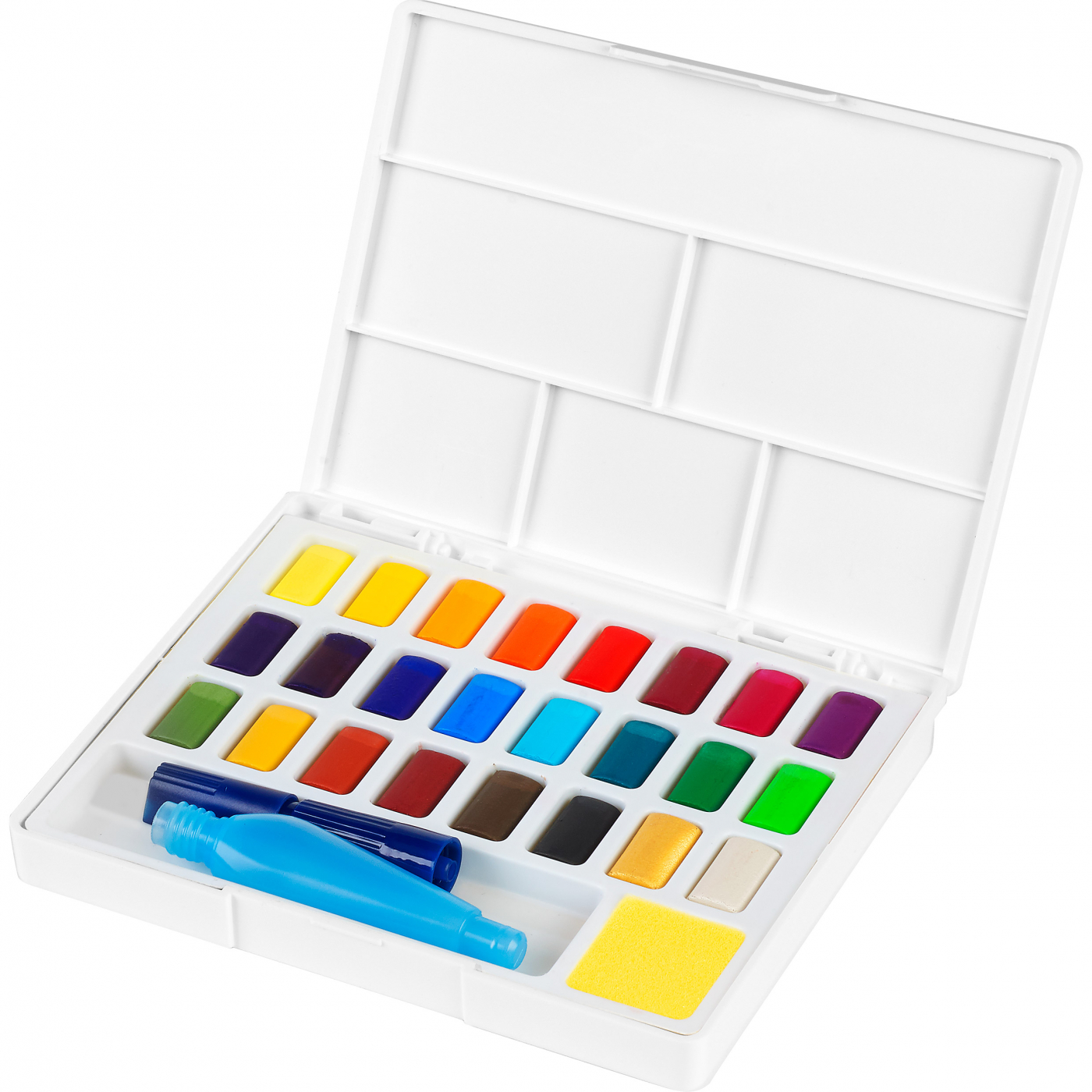 Faber-Castell 169712 Lot de 12 pots aquarelle avec palette et pinceau aquarelle pour débutants et amateurs Faber-Castell 169712 Lot de 12 pots aquarelle avec palette et pinceau aquarelle pour débutants et amateurs