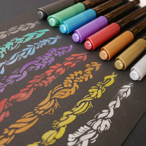 Fudebiyori lot de 8 Metallic