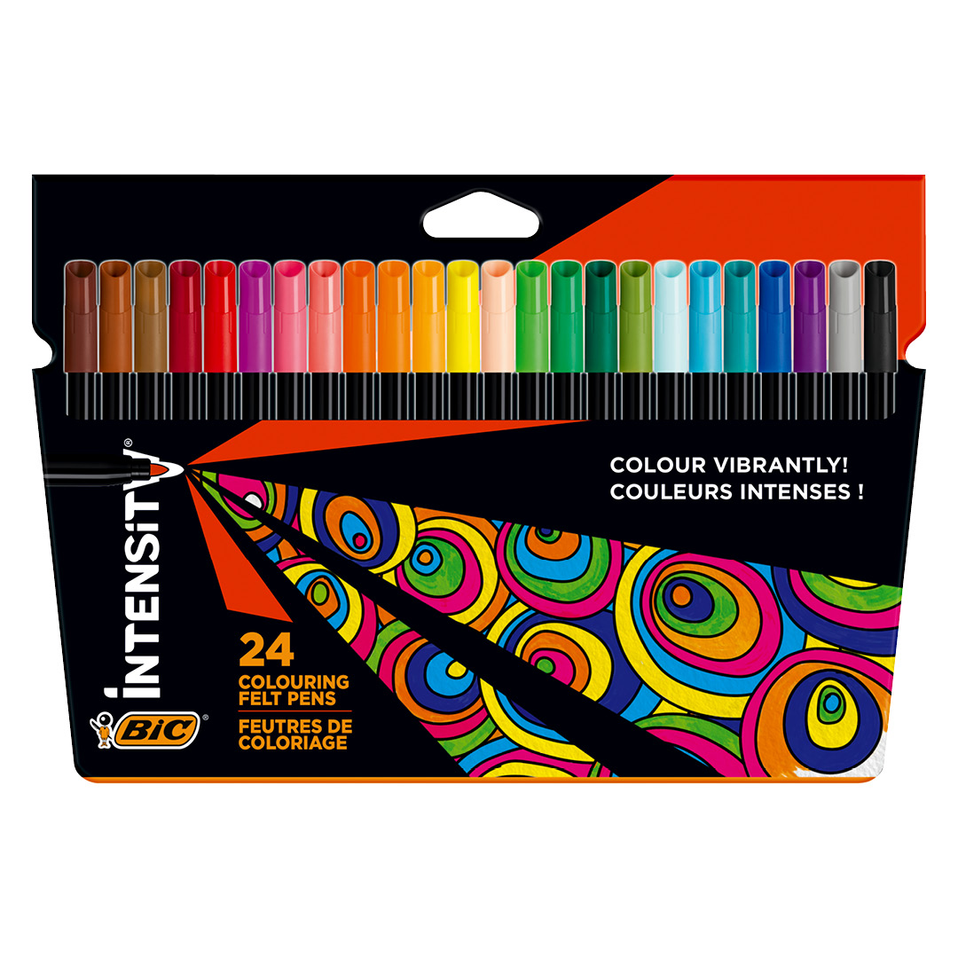 BIC Intensity Lot de 24 crayons de couleur dans …