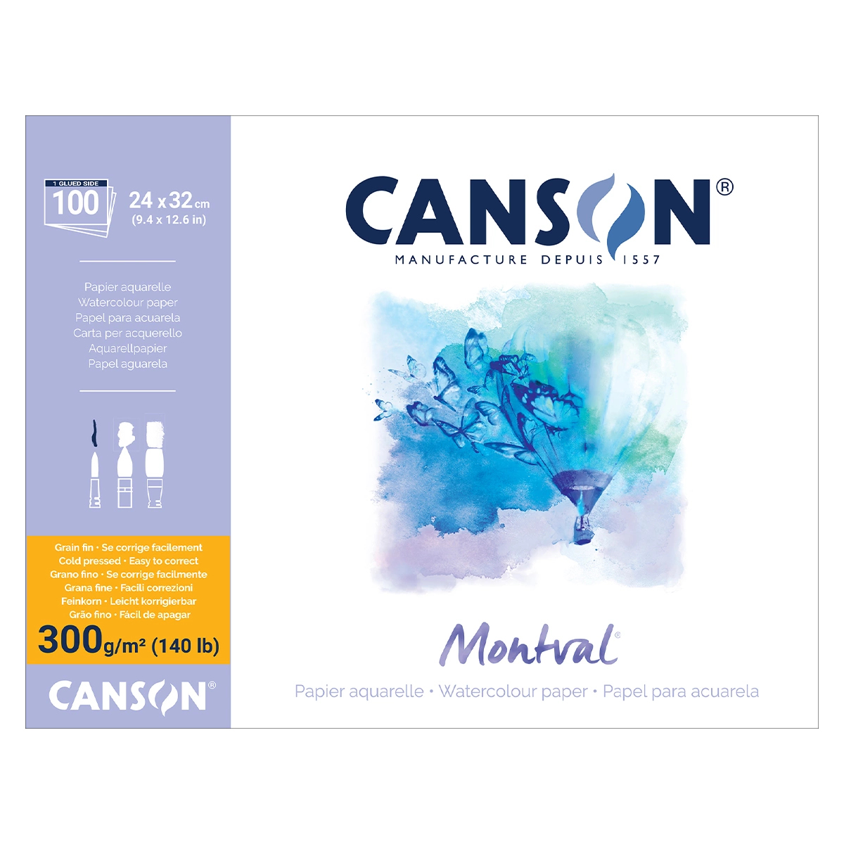 Canson Montval Bloc Aquarelle 24x32 300g Maxi Pack