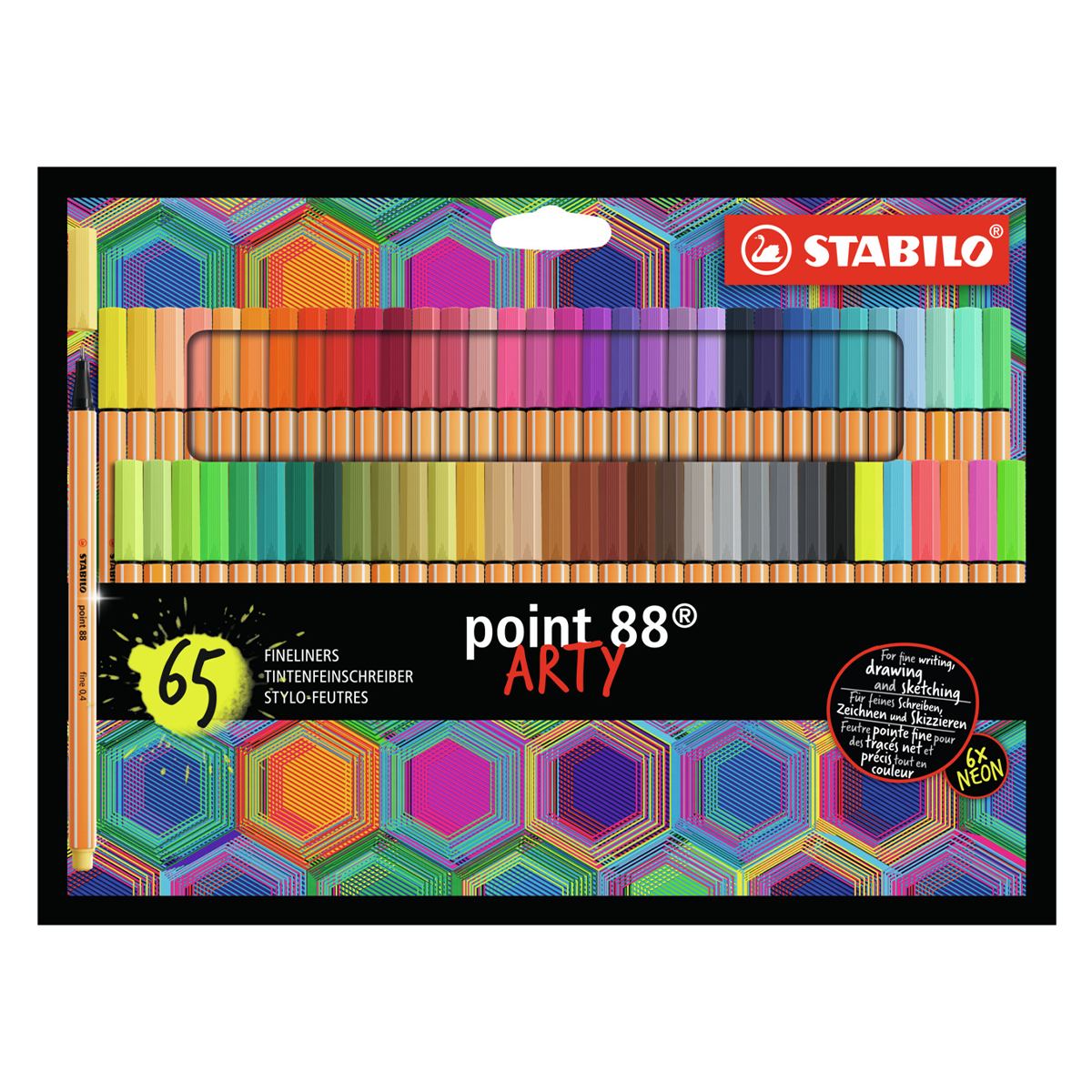 Stylos marqueurs multicolores à 2 lignes, 6 pièces, Fineliner de